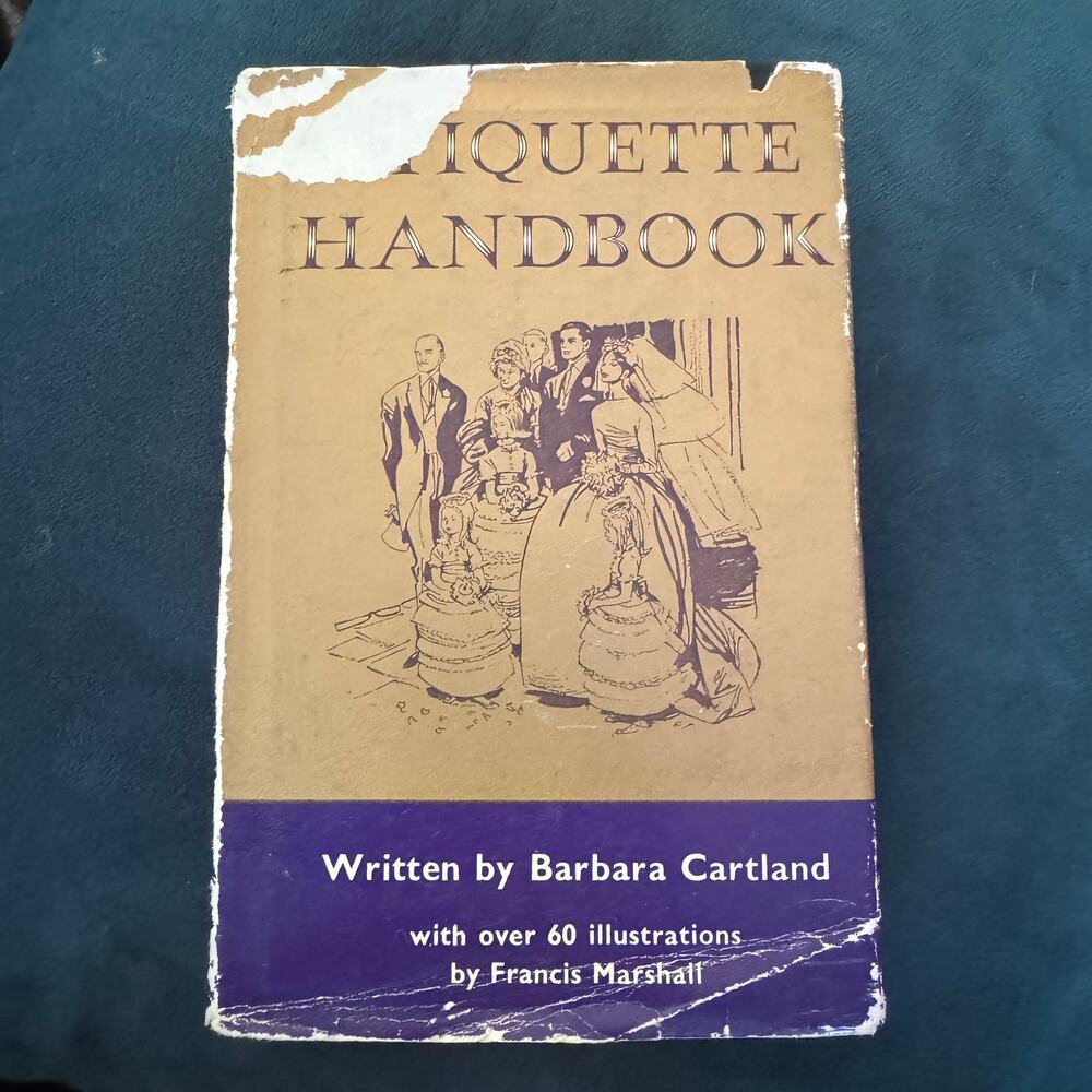 1960s Etiquette Handbook 1962 written by Barbara Cartland Hardback - Picture 1 of 7